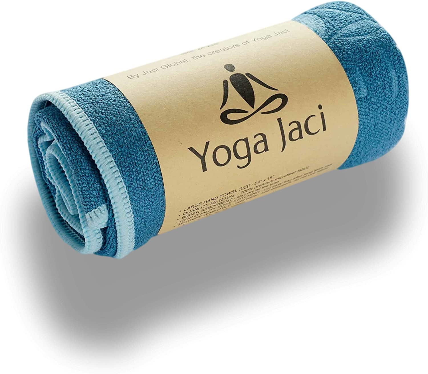 Yoga Jaci Yoga Mat Towel - Hand Towel - Combo Set - Non Slip and Skidless -  Sweat Absorbent - Perfect for Bikram, Hot Yoga